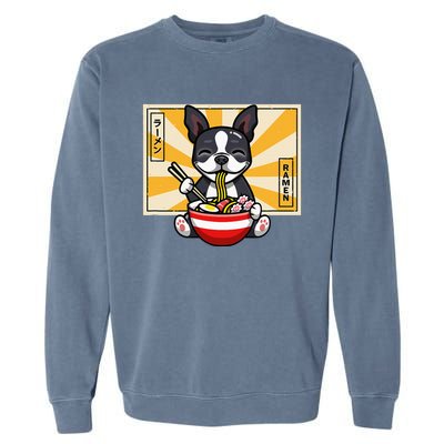 Boston Terrier Garment-Dyed Sweatshirt