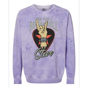 Born To Be Rock And Roll Stan Colorblast Crewneck Sweatshirt