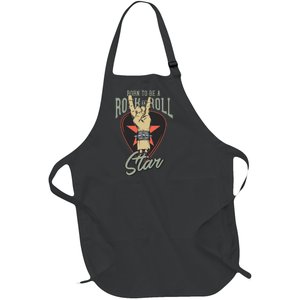 Born To Be Rock And Roll Stan Full-Length Apron With Pockets