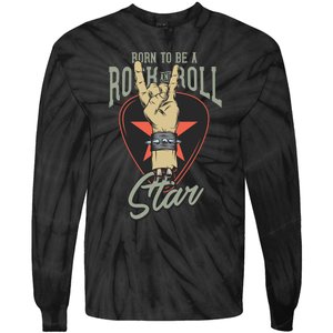 Born To Be Rock And Roll Stan Tie-Dye Long Sleeve Shirt