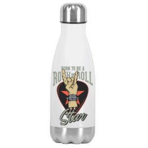 Born To Be Rock And Roll Stan Stainless Steel Insulated Water Bottle