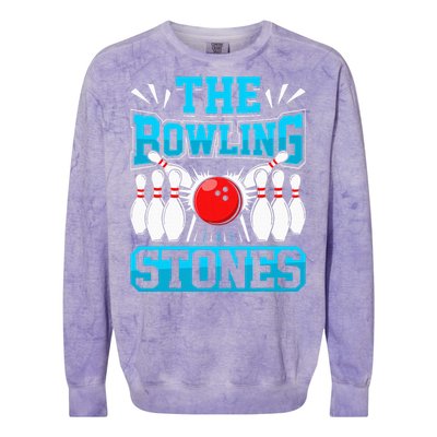 Bowling The Bowling Stones Colorblast Crewneck Sweatshirt