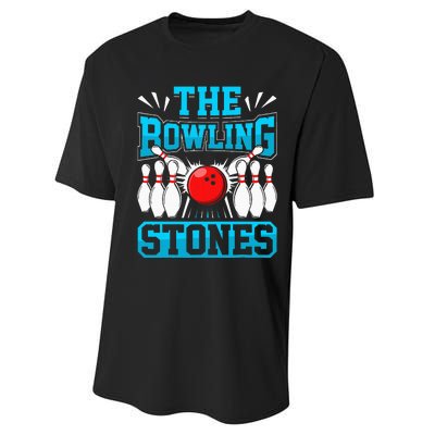 Bowling The Bowling Stones Performance Sprint T-Shirt