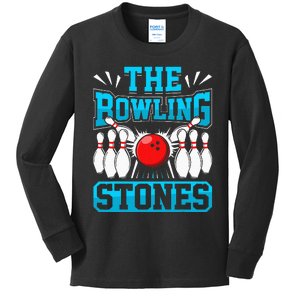 Bowling The Bowling Stones Kids Long Sleeve Shirt