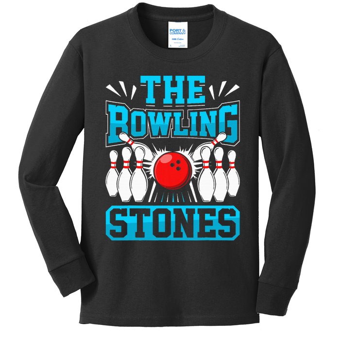 Bowling The Bowling Stones Kids Long Sleeve Shirt