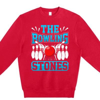 Bowling The Bowling Stones Premium Crewneck Sweatshirt