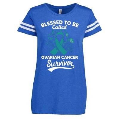 Blessed To Be Called Ovarian Cancer Survivor Awareness Long Sleeve Enza Ladies Jersey Football T-Shirt