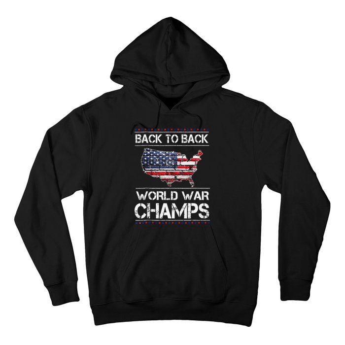 Back To Back Undefeated World War Champs 4th Of July Hoodie