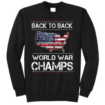 Back To Back Undefeated World War Champs 4th Of July Sweatshirt