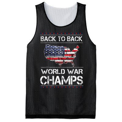 Back To Back Undefeated World War Champs 4th Of July Mesh Reversible Basketball Jersey Tank