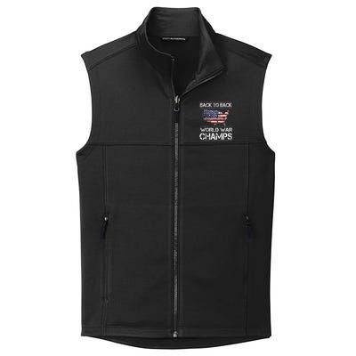 Back To Back Undefeated World War Champs 4th Of July Collective Smooth Fleece Vest