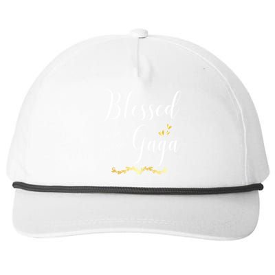 Blessed To Be Called Gaga Gift Grandma Gift Snapback Five-Panel Rope Hat