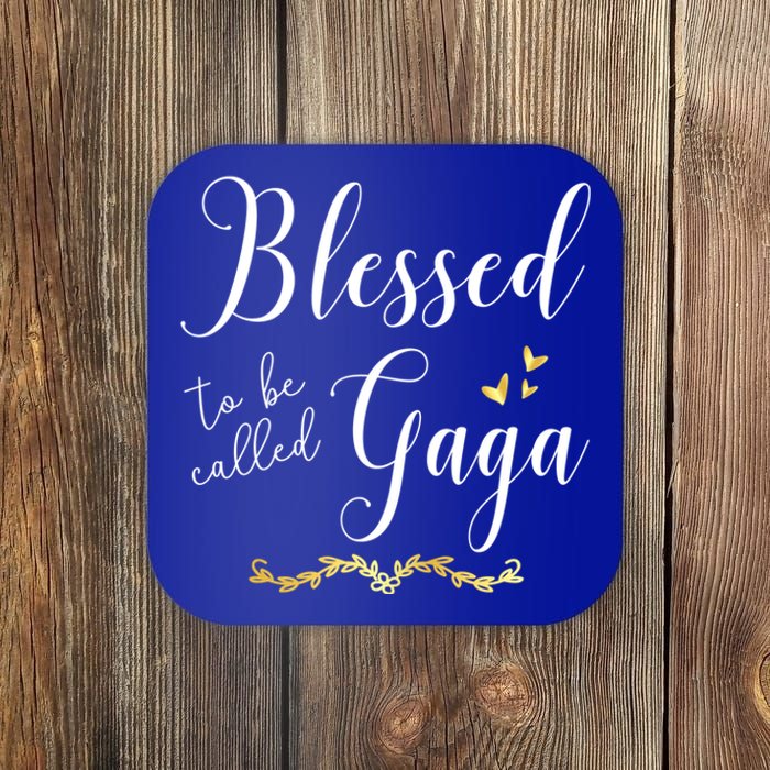 Blessed To Be Called Gaga Gift Grandma Gift Coaster