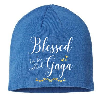 Blessed To Be Called Gaga Gift Grandma Gift Sustainable Beanie