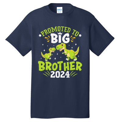 Boypromoted To Big Brother 2024 Dinosaur Trex Tall T-Shirt