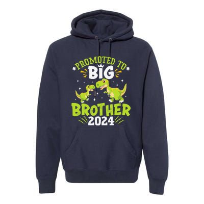 Boypromoted To Big Brother 2024 Dinosaur Trex Premium Hoodie