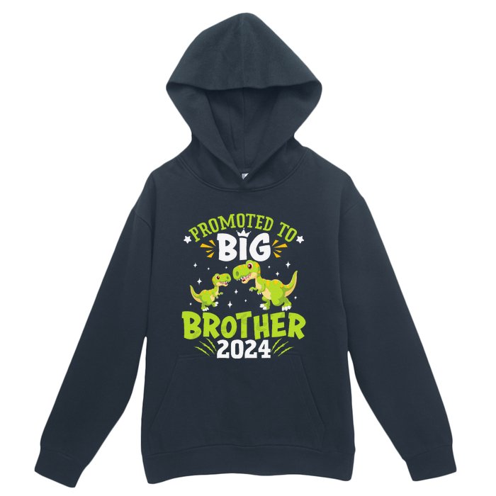 Boypromoted To Big Brother 2024 Dinosaur Trex Urban Pullover Hoodie