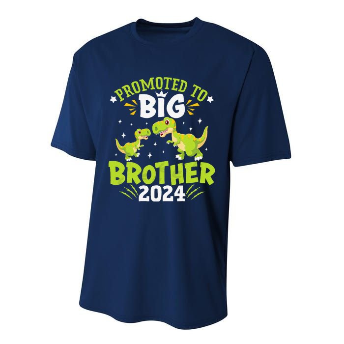 Boypromoted To Big Brother 2024 Dinosaur Trex Performance Sprint T-Shirt