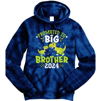 Boypromoted To Big Brother 2024 Dinosaur Trex Tie Dye Hoodie