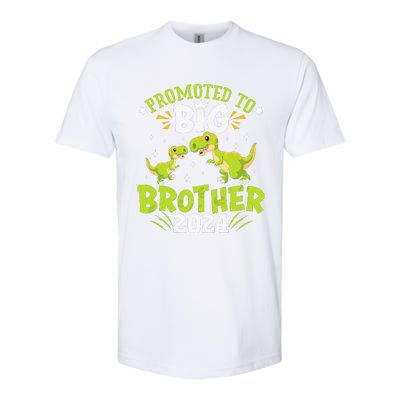 Boypromoted To Big Brother 2024 Dinosaur Trex Softstyle CVC T-Shirt