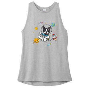 Boston Terrier Ladies PosiCharge Tri-Blend Wicking Tank