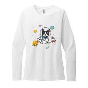 Boston Terrier Womens CVC Long Sleeve Shirt