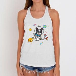 Boston Terrier Women's Knotted Racerback Tank