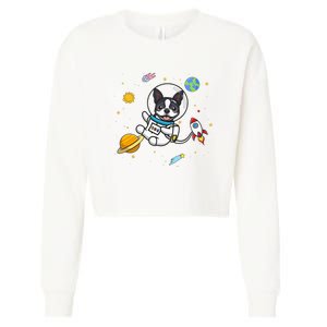 Boston Terrier Cropped Pullover Crew