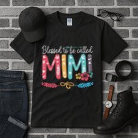 Blessed To Be Called Mimi Funny Grandma Tall T-Shirt