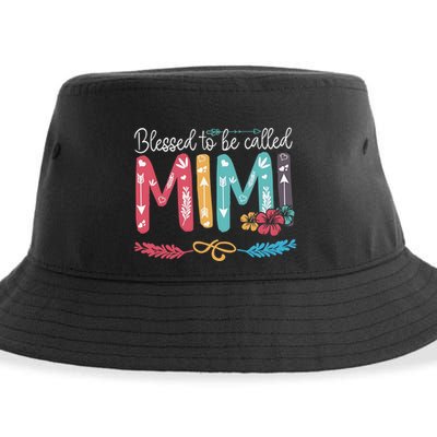 Blessed To Be Called Mimi Funny Grandma Sustainable Bucket Hat