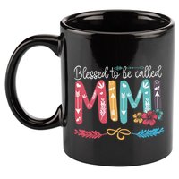 Blessed To Be Called Mimi Funny Grandma 11oz C Handle Ceramic Mug