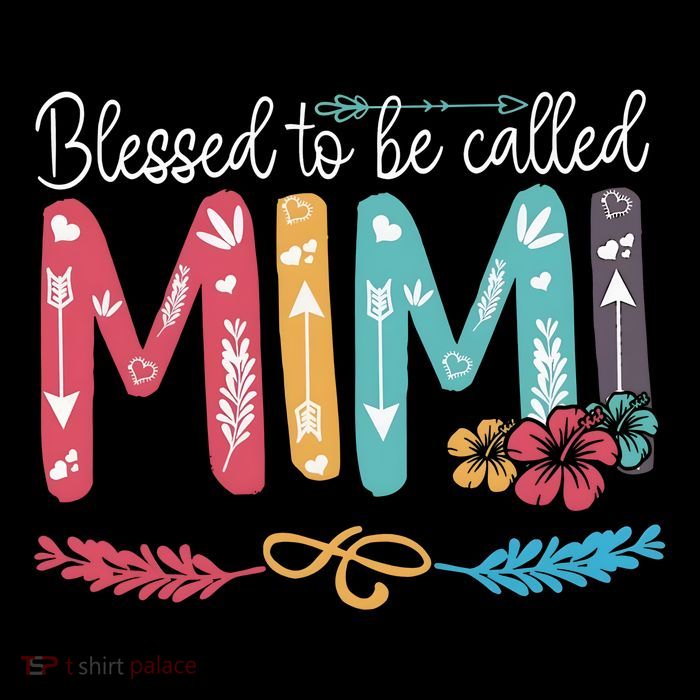 Blessed To Be Called Mimi Funny Grandma Flatbill Hat