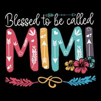 Blessed To Be Called Mimi Funny Grandma Cooling Performance Long Sleeve Crew