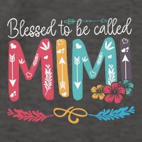 Blessed To Be Called Mimi Funny Grandma Vector Backpack