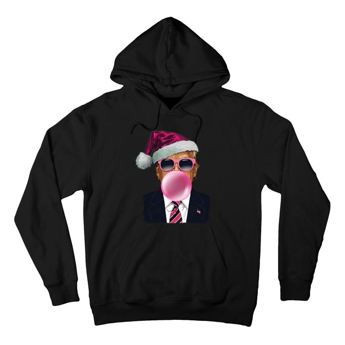 Bubblegum Trump Blowing Christmas Trump Hoodie