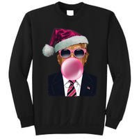 Bubblegum Trump Blowing Christmas Trump Sweatshirt