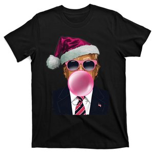 Bubblegum Trump Blowing Christmas Trump T-Shirt