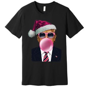 Bubblegum Trump Blowing Christmas Trump Premium T-Shirt