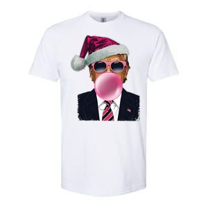 Bubblegum Trump Blowing Christmas Trump Softstyle CVC T-Shirt