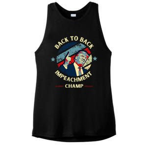 Back To Back Impeachment Champ Trump Impeachment Ladies PosiCharge Tri-Blend Wicking Tank