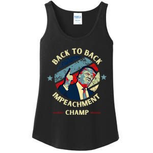 Back To Back Impeachment Champ Trump Impeachment Ladies Essential Tank