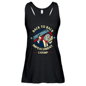 Back To Back Impeachment Champ Trump Impeachment Ladies Essential Flowy Tank