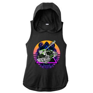 Battle Tank Ladies PosiCharge Tri-Blend Wicking Draft Hoodie Tank