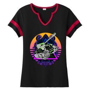 Battle Tank Ladies Halftime Notch Neck Tee