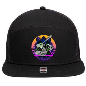 Battle Tank 7 Panel Mesh Trucker Snapback Hat