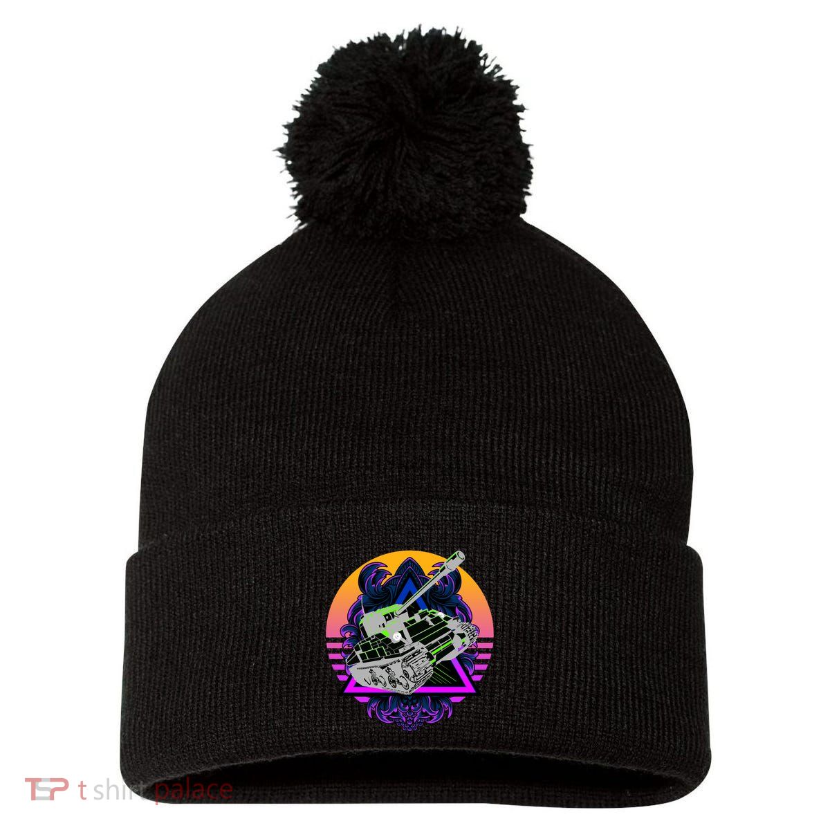 Battle Tank Pom Pom 12in Knit Beanie