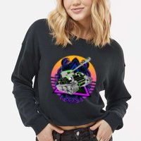 Battle Tank Cropped Pullover Crew