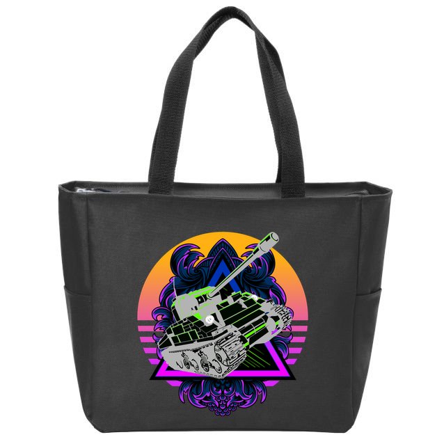Battle Tank Zip Tote Bag