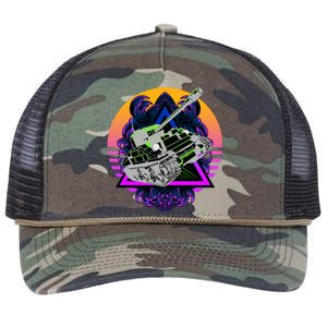 Battle Tank Retro Rope Trucker Hat Cap