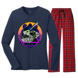 Battle Tank Women's Long Sleeve Flannel Pajama Set 